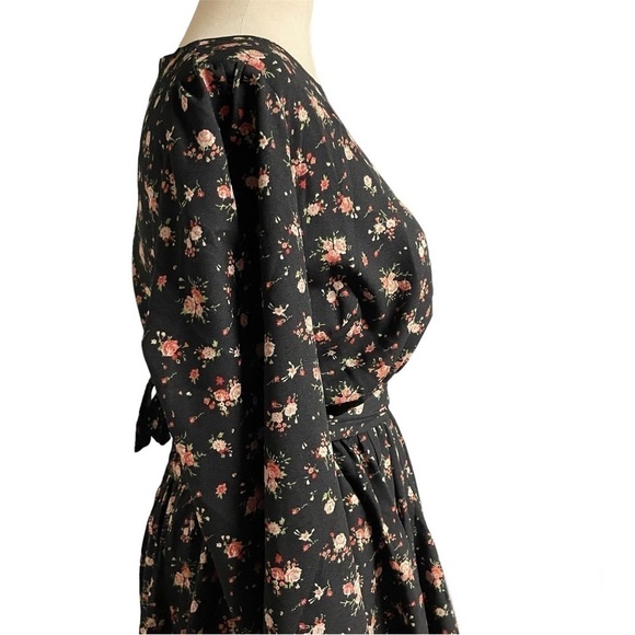 Showpo Secret Whispers Dress in Black Floral - Picture 6 of 12